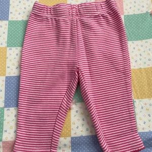 Pink and white striped pants